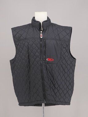 MARKER Men's Quilted Puffer Vest in Black Size XXL